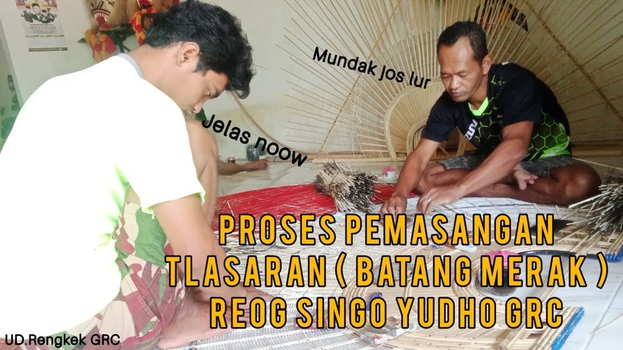 TERNYATA SANGAT MUDAH | Proses pemasangan tlasar'an ( batang merak ) Reog Singo Yudho GRC