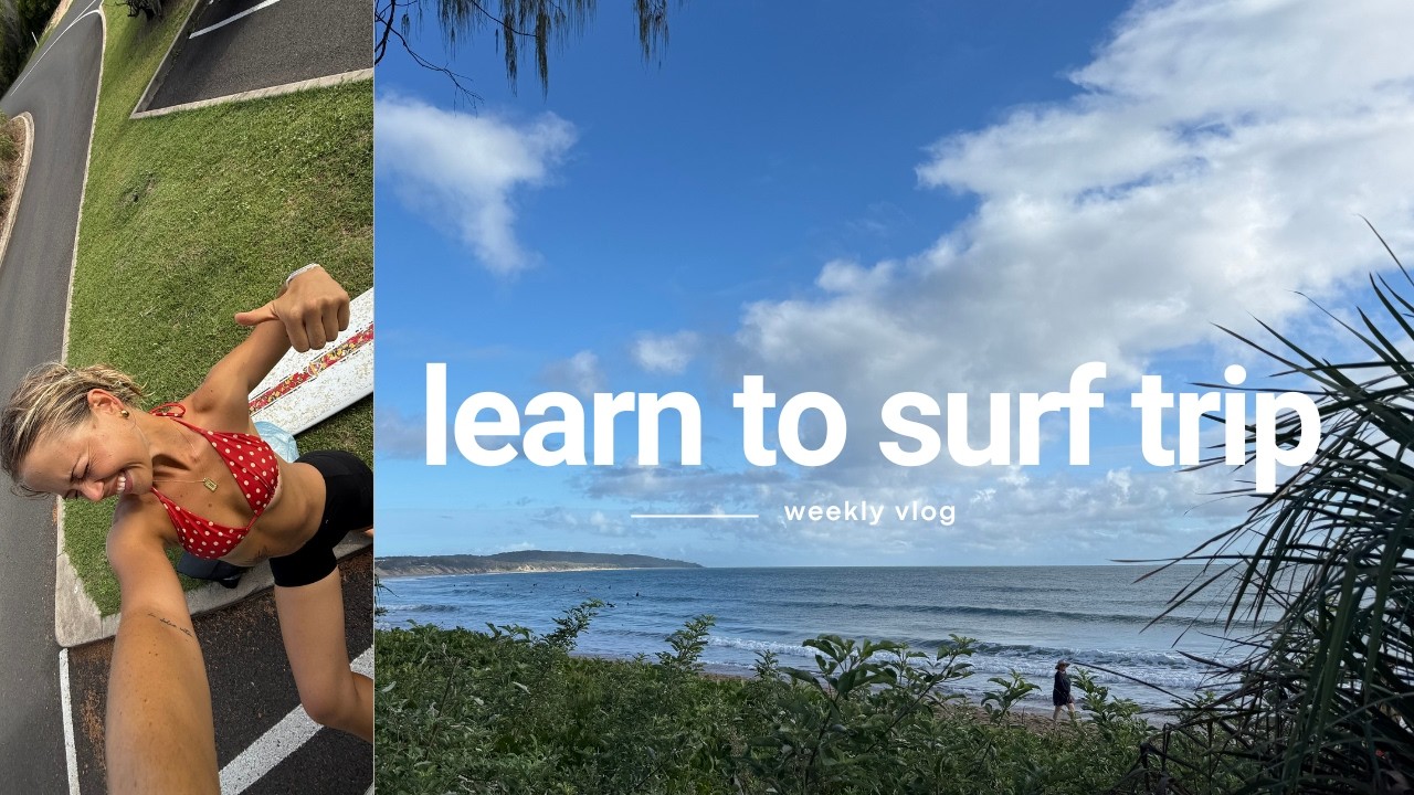 a week away learning to surf on the east coast