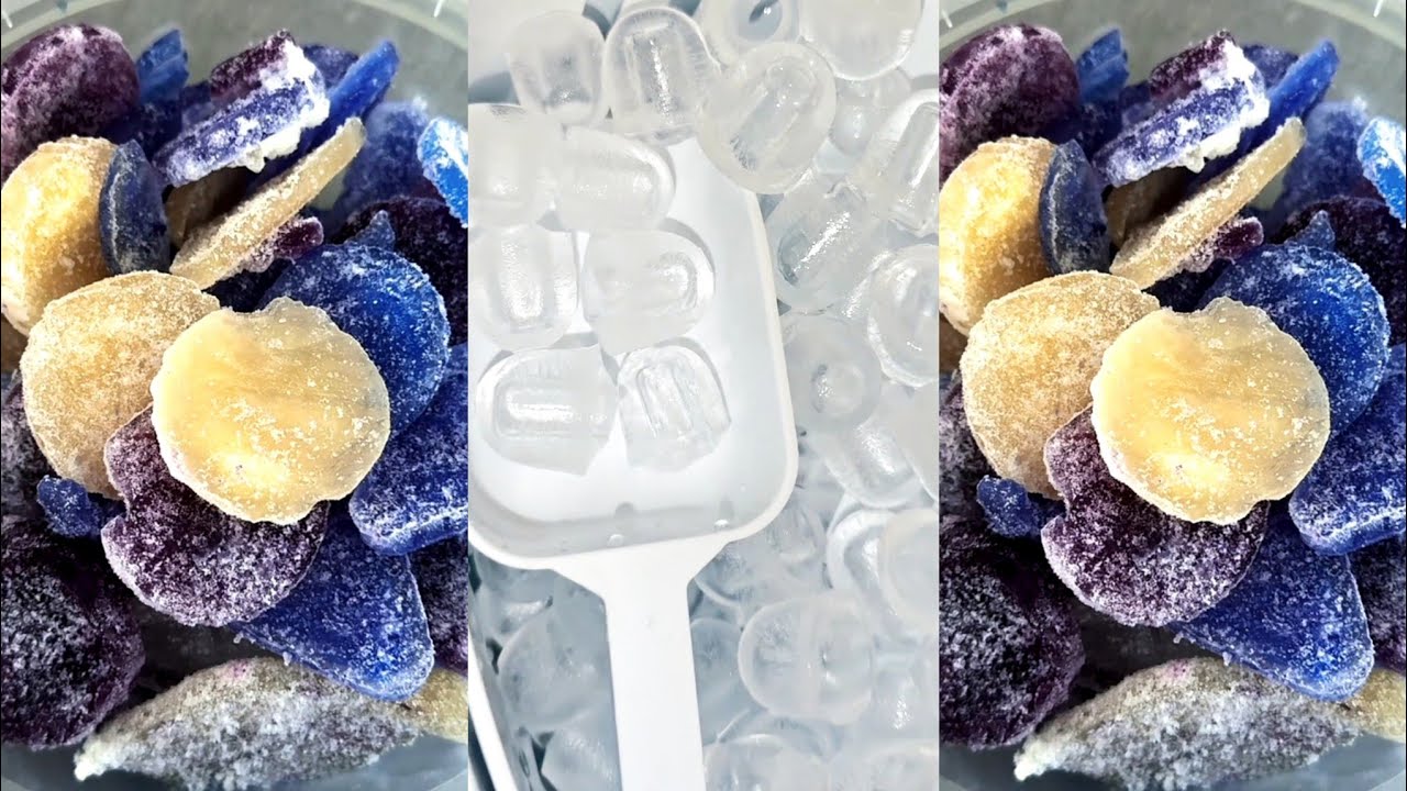 ASMR HARD ICE EATING / THIN ICE / CLEAR ICE 