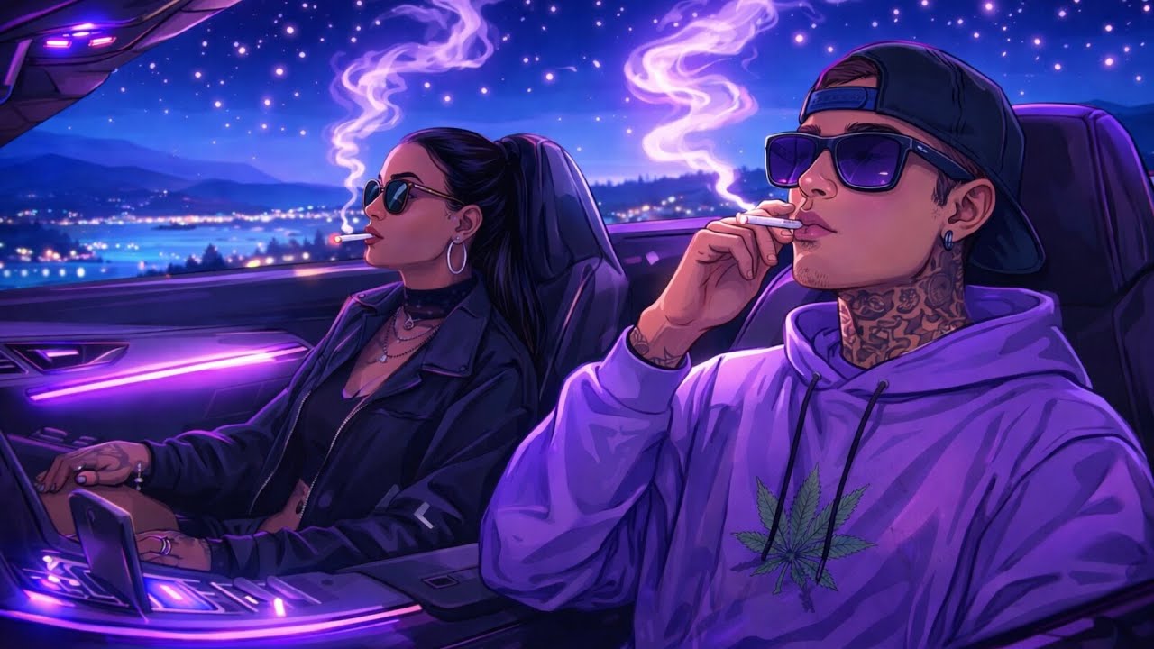 OG Chill Rap In The Purple Night | West Coast Nights &bull; 420 Chill Mood &bull; Stoner Vibes
