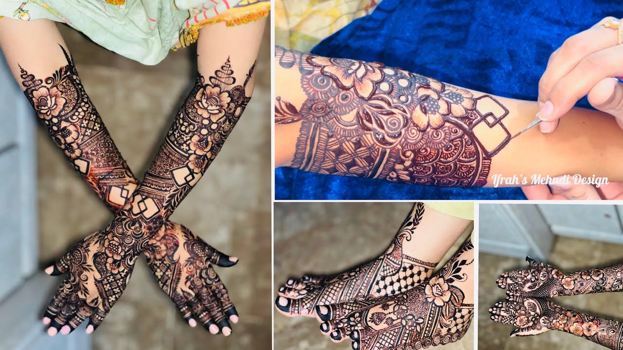 Bridal Mehndi Design full tutorial by @DrIfrah