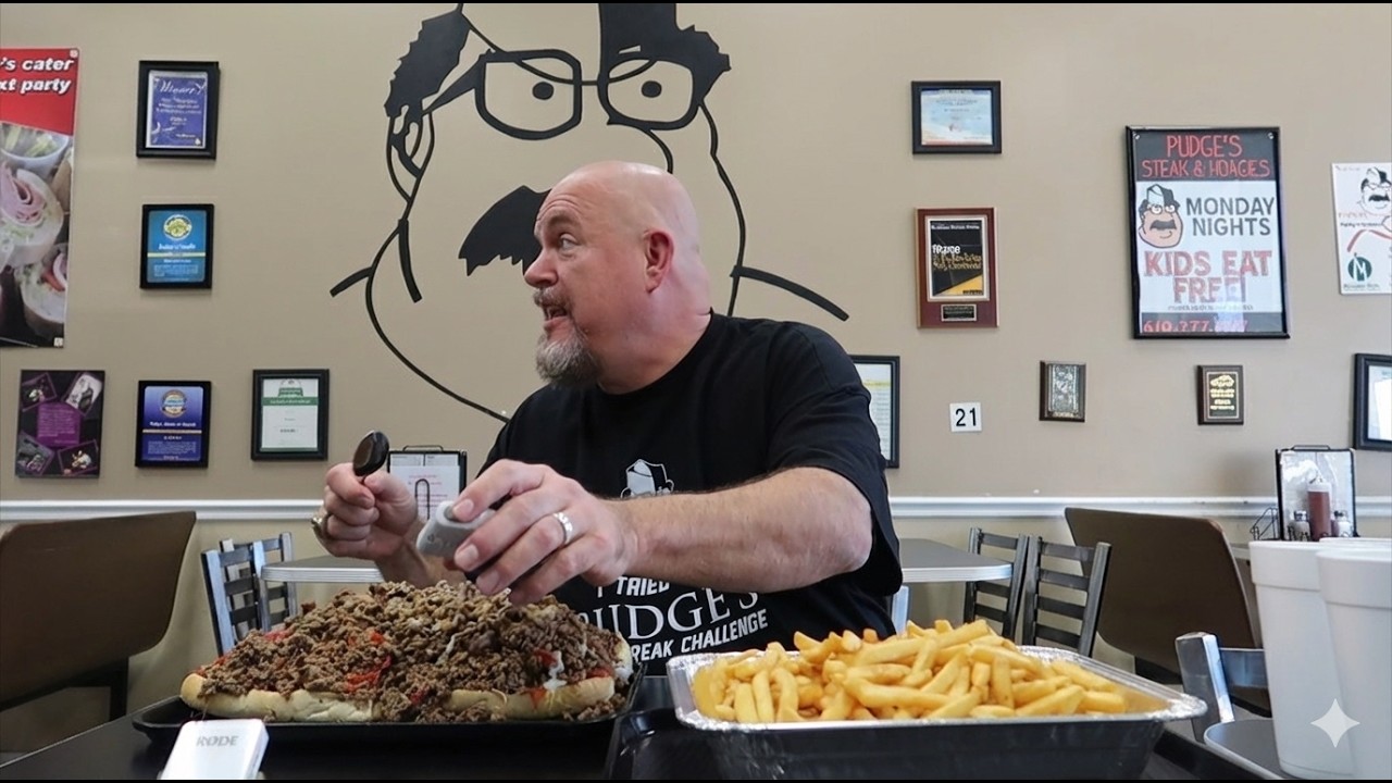 $205 Cheesesteak Challenge at Pudges | Extreme Food Challenge!