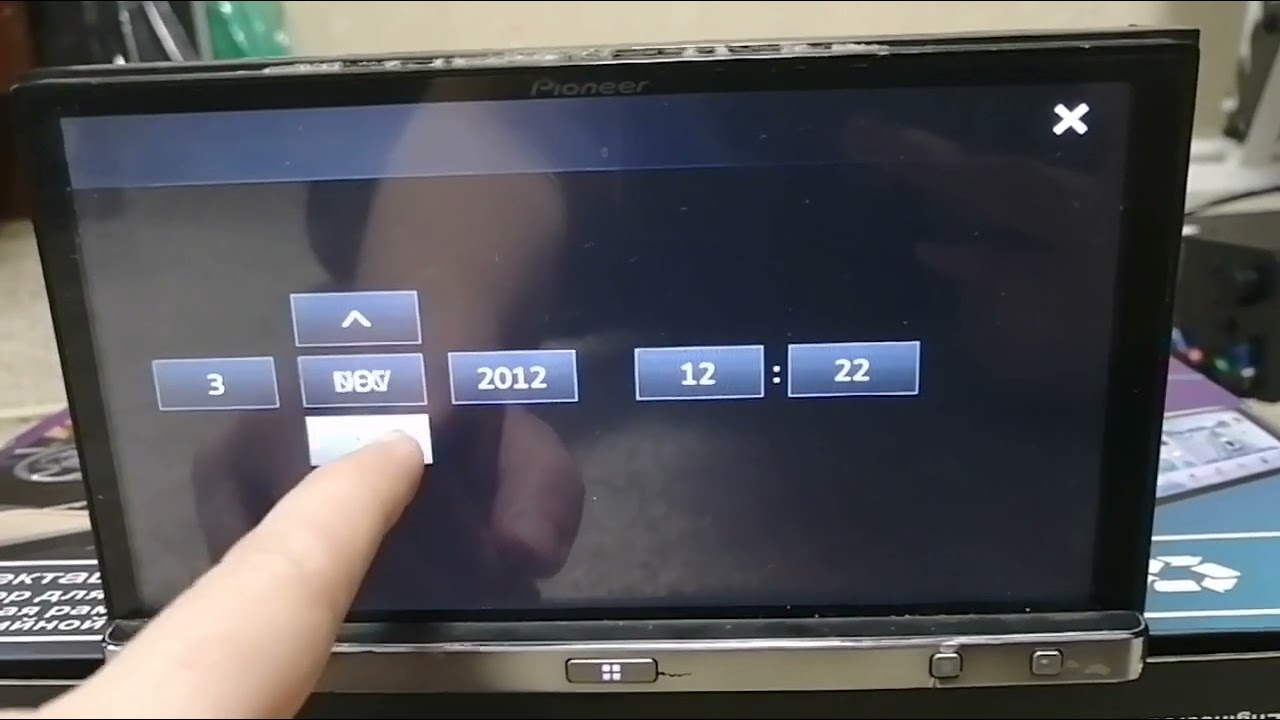 Как настроить дату и время магнитола PIONEER SPH-DA100