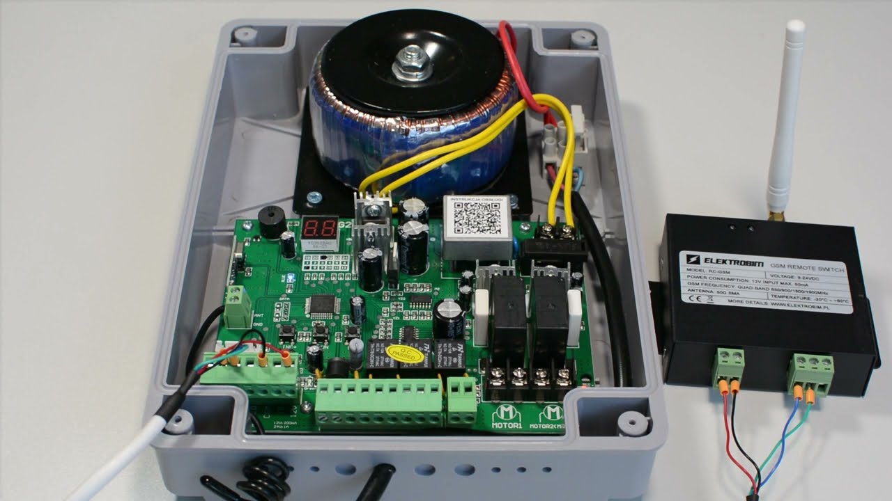 Podłączenie modułu RC-GSM do centrali bramowej ETM-DG2 - Elektrobim.pl