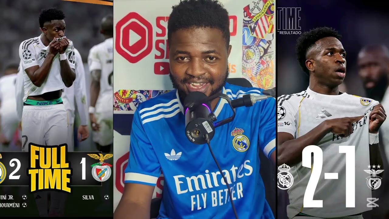 Real Madrid 2-1 Benfica (3-1 Agg) | Vini Dance | UEFA Champions League Playoff