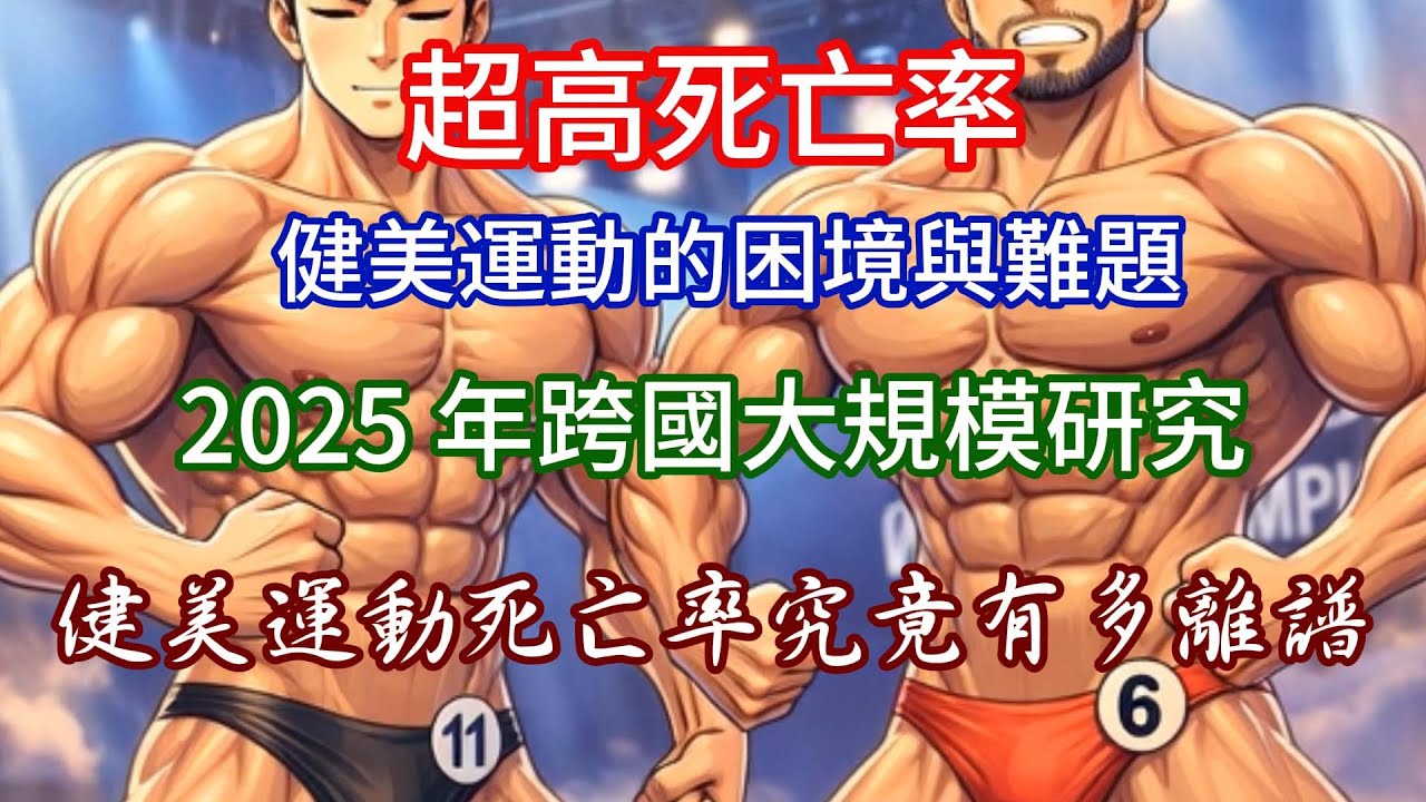頂尖健美運動死亡率究竟有多離譜，來看2025最新研究數據