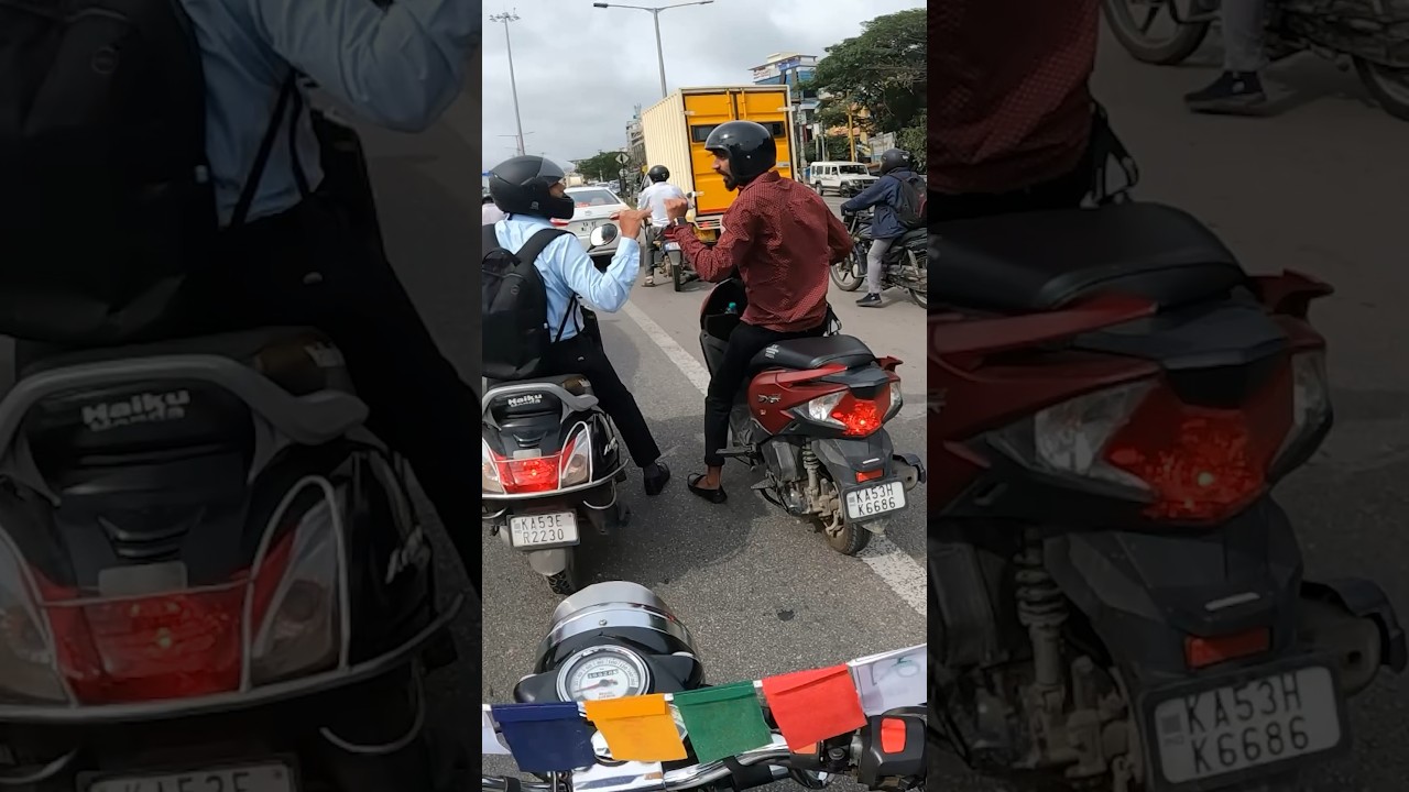 Idiots on Bangalore Roads #shorts #roadrage #nevergiveup #reels