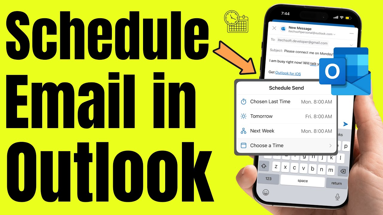 How To Schedule mail In Outlook iOS and Android (Full Guide)