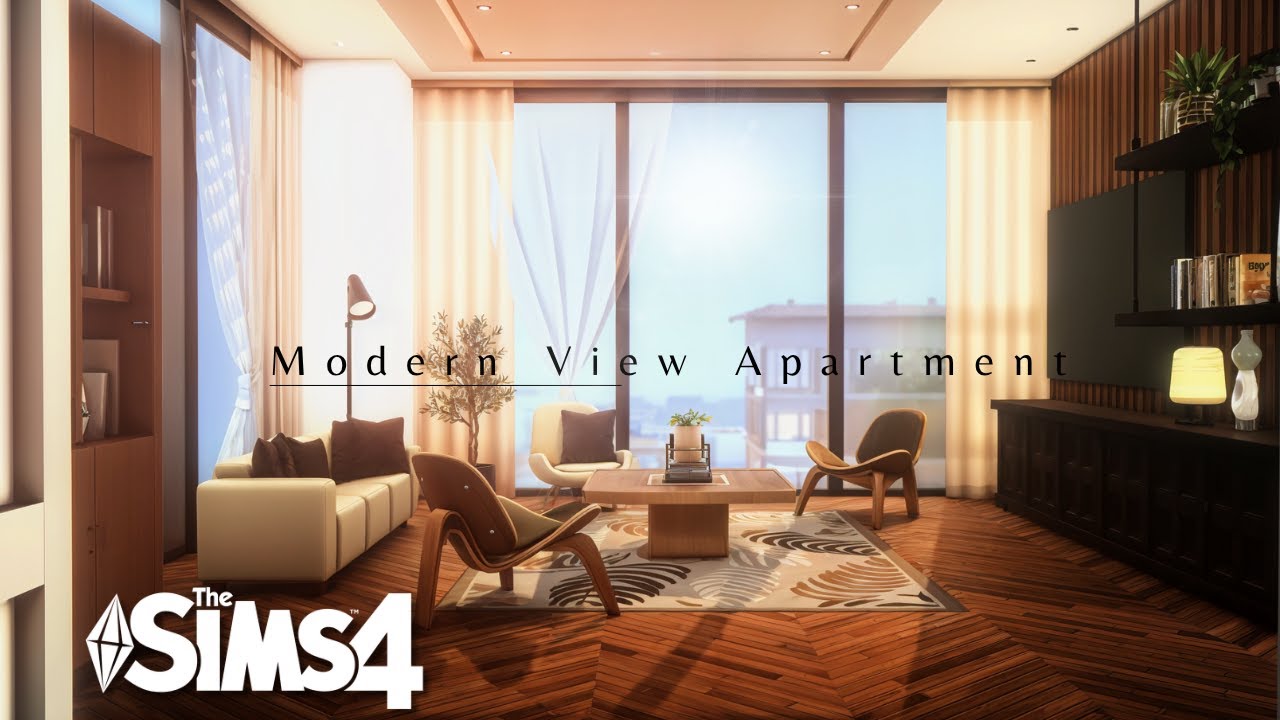 The Sims 4 - Modern Apartment - Relaxing Speed Build (ASMR)