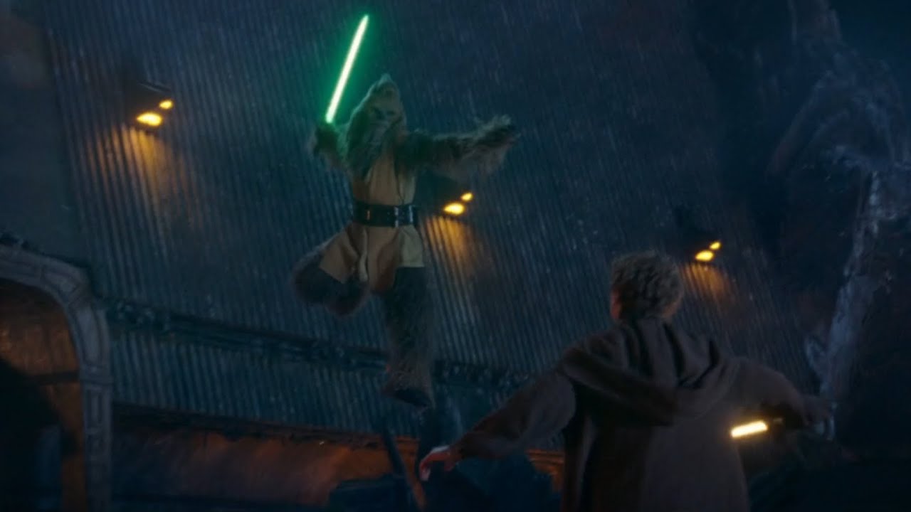 Sol and Torbin vs Possessed Wookie Jedi Master Kelnacca (Full Fight) - Star Wars: The Acolyte