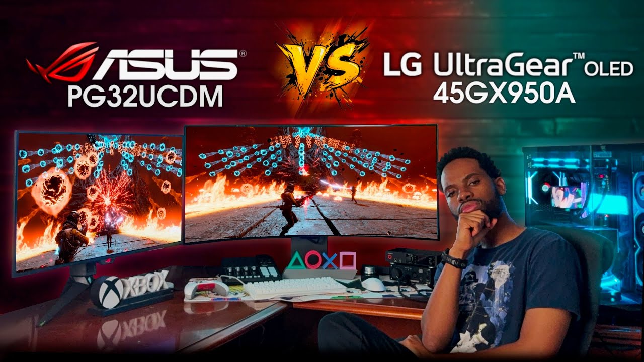 LG GX9 ПРОТИВ ASUS PG32UCDM | БИТВА 4K OLED | 21:9 ПРОТИВ 16:9 | УЛЬТРАШИРОКИЙ ФОРМАТ ПРОТИВ 16:9