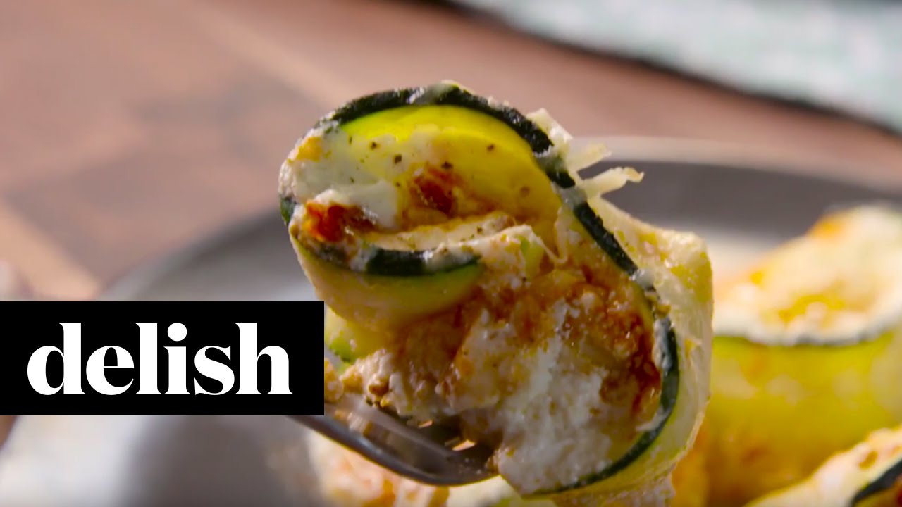 How To Make Zucchini Lasagna Roll-Ups | Delish
