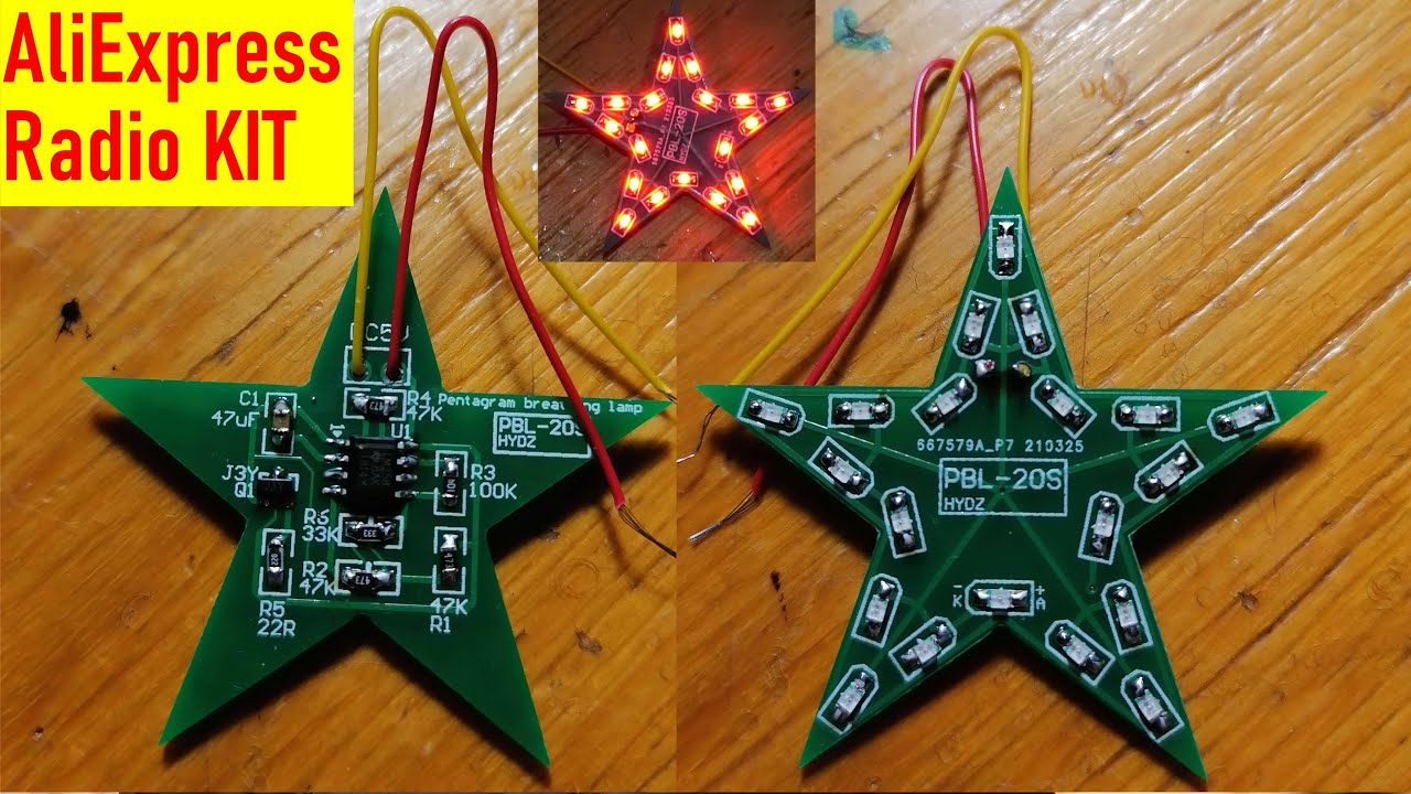 Набор для сборки с AliExpress Пятиконечная звезда DIY Kit Five Pointed Star