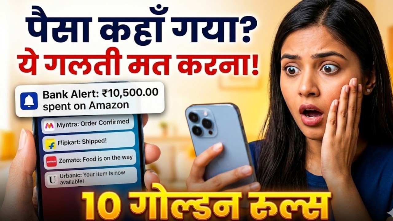 ऑनलाइन शॉपिंग की लत है? 😱 10 नियम जो आज से ही आपका बजट बचाएंगे! | Must Watch 🔥 #money #smartwoman