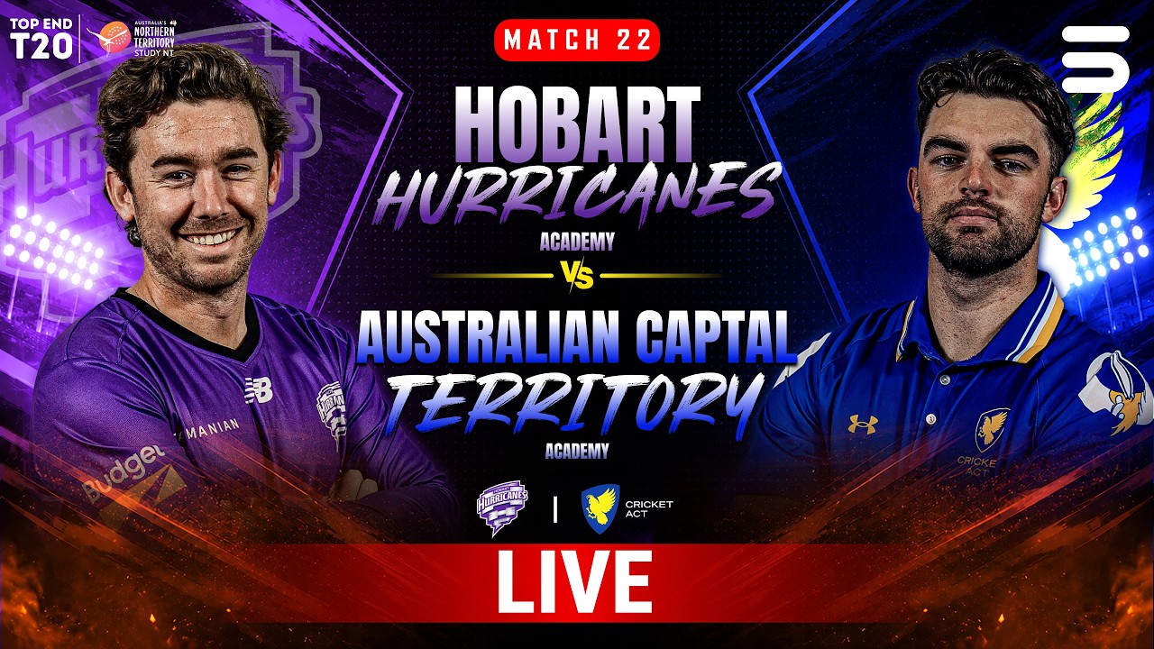 Live | Hurricanes vs ACT Comets | Top End 2026 | Match 22 | DXC | ZP1H