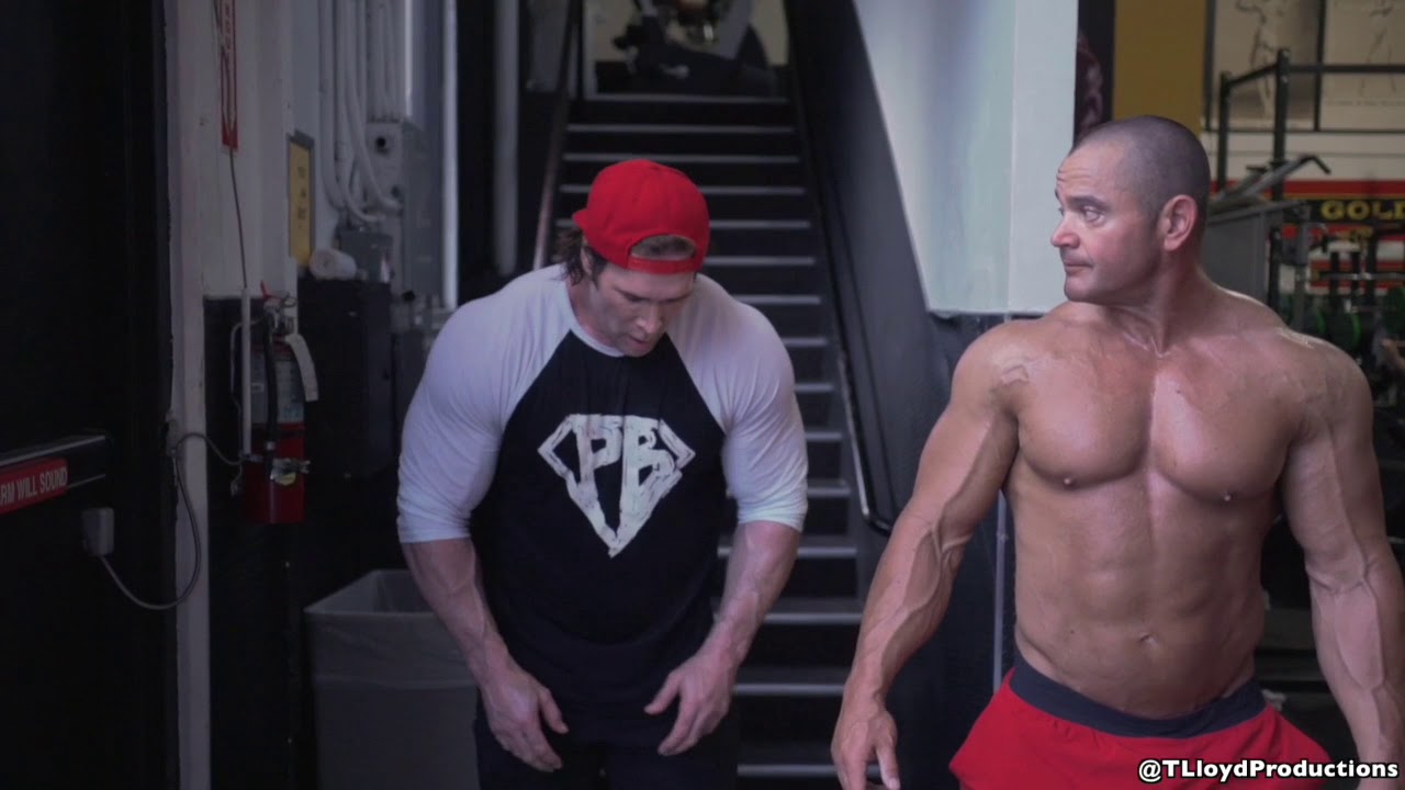 Mike  Titan O'Hearn  taking  Mark Bell & Heath Evans thru a Beast Shoulder workout