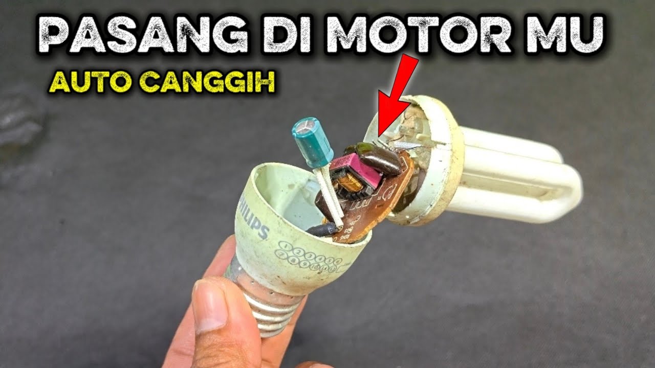 BURUAN BONGKAR MESIN LAMPU RUSAK DAN PASANG DI MOTOR MU, AUTO CANGGIH !! 