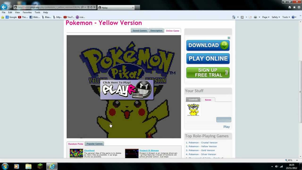 How to play Pokemon Yellow on PC