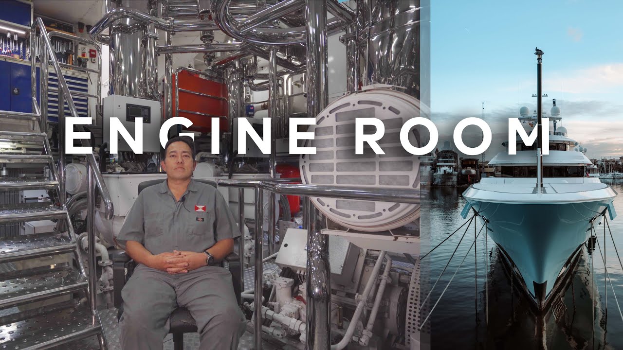 Yacht Axioma Engine Room Tour and Maintanence