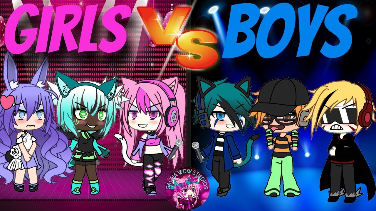 Boys VS Girls Singing Battle Gacha Life GLMV