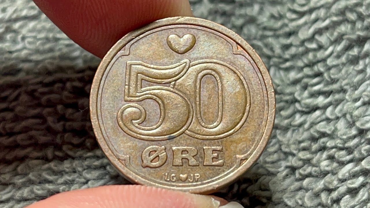 1990 Denmark 50 &Oslash;re Coin &bull;&nbsp;Values, Information, Mintage, History, and More