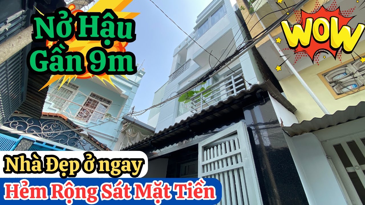 Quận | Bán Nhà Đẹp 3 Tầng Vào Ở Ngay | Hẻm Rộng Nở Hậu Gần Đến 9m