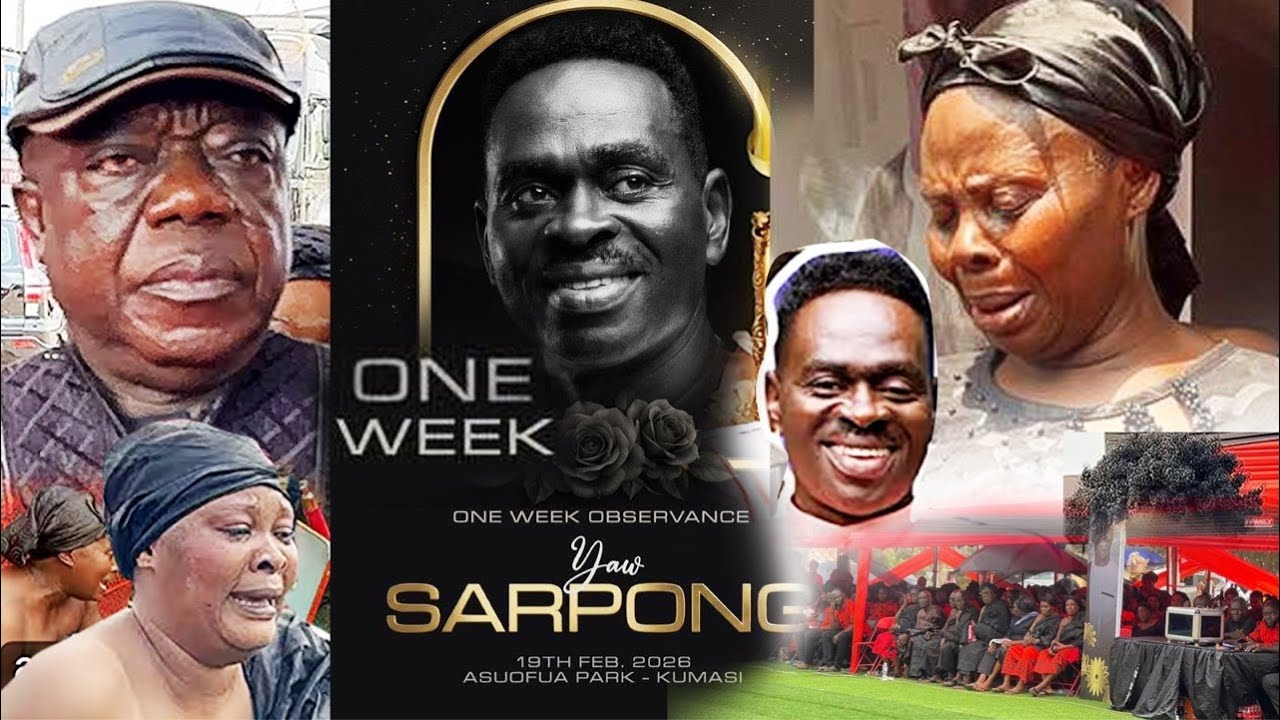 LIVE NOW🔴:Very sad 😢The late Ghanaian gospel musician Yaw Sarpong one week obseravtion 💔