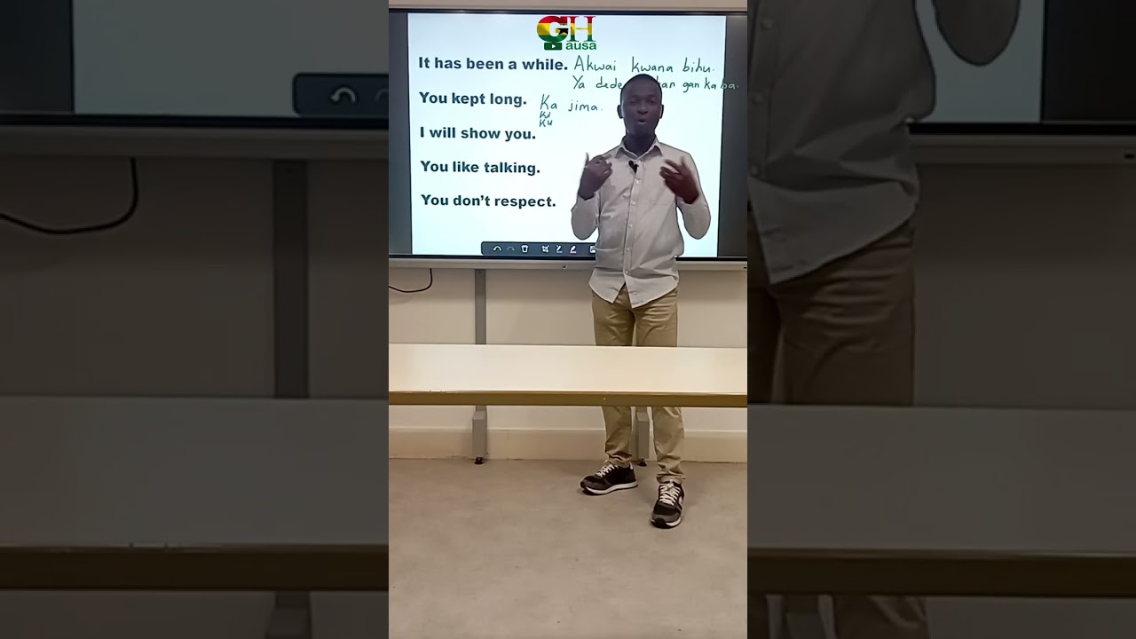 Some basic Ghana Hausa sentences (@gh_hausa )