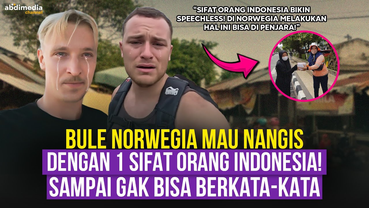 Turis Norwegia Gak Kuat Tahan Air Mata! Kebaikan Orang Indonesia Bener-Bener Gak Masuk Akal!