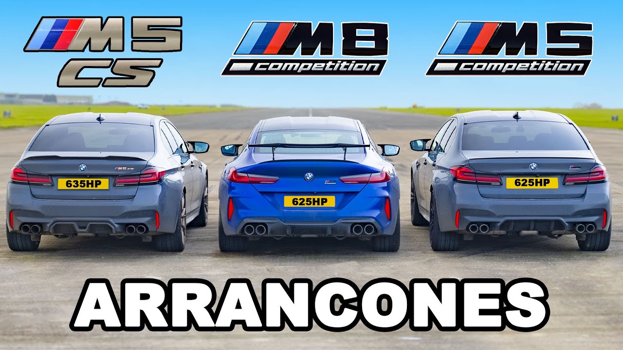 BMW M8 vs M5 CS vs M5 Comp: ARRANCONES
