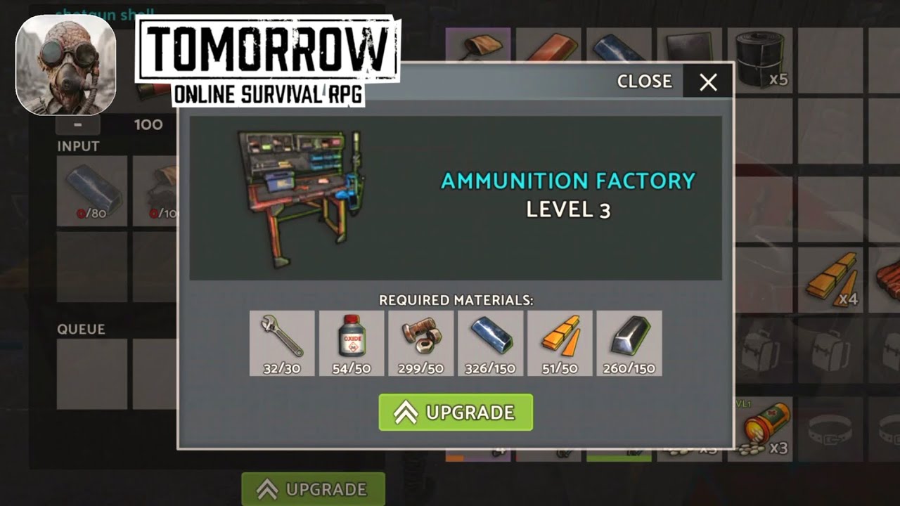 Tomorrow:MMO Nuclear Quest | NEW UPDATE Ammunition Factory Lv3 Upgrade 