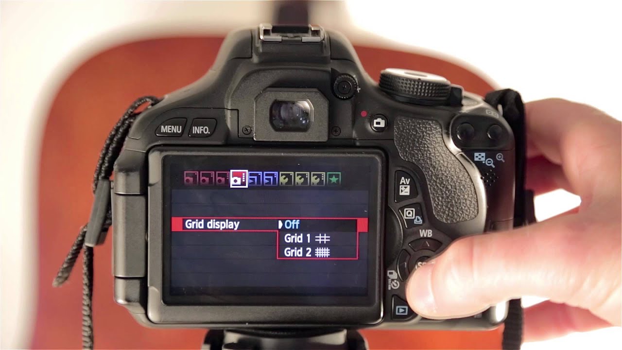 How to Enable Grid Lines on Live View with your Canon Rebel T3i / T4i / T5i Camera Tutorial
