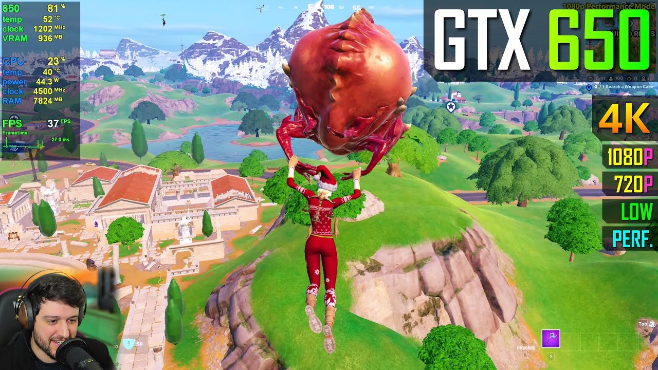 GTX 650 (2012 года) в Fortnite: Глава 5!