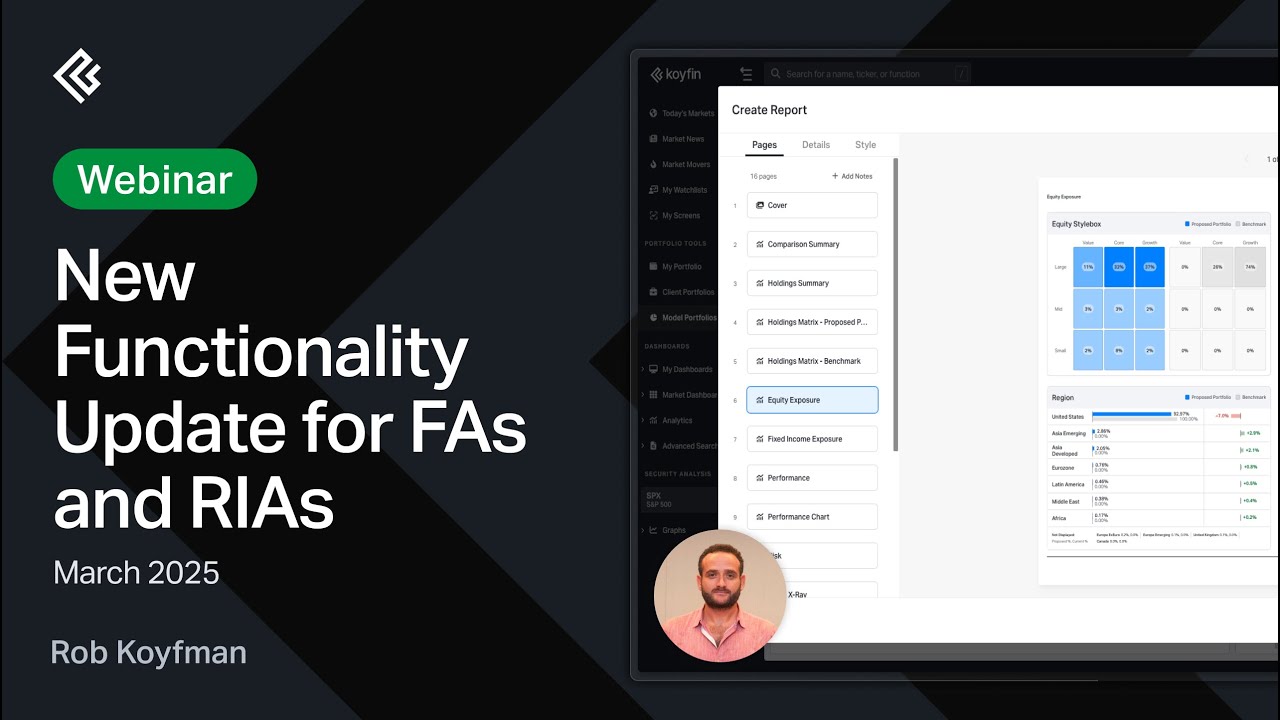 New Functionality Update for FAs and RIAs - March 2025
