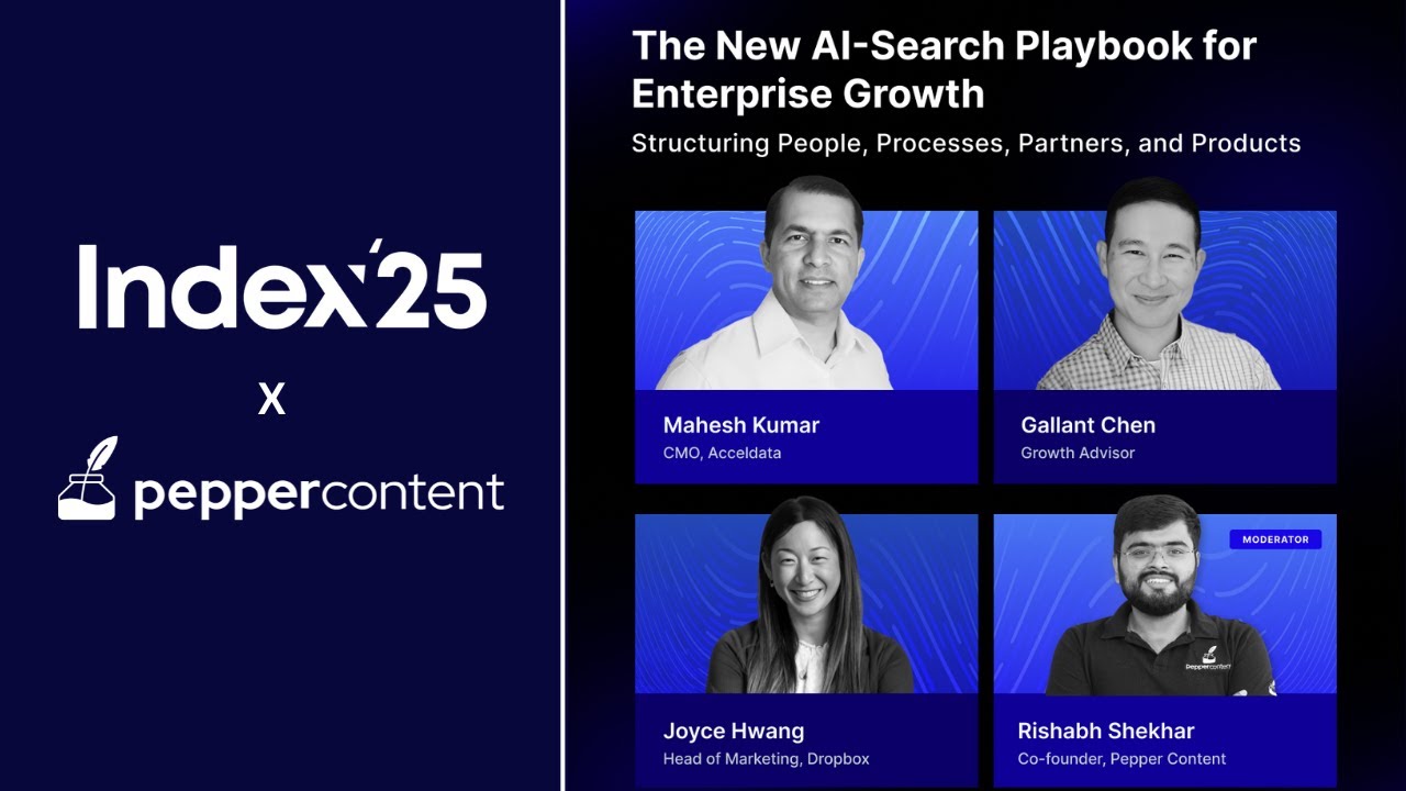 A New AI-Search Playbook for Enterprise Growth: People, Processes, Partners, and Products | Index'25
