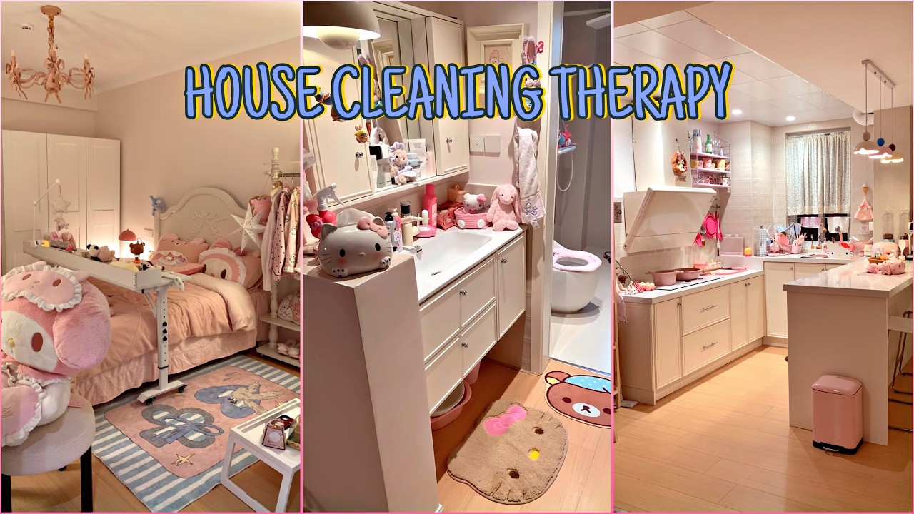 3 HOURS of Satisfying Cleaning Therapy ✨ | Messy Living Room, Bedroom & Kitchen Transformation