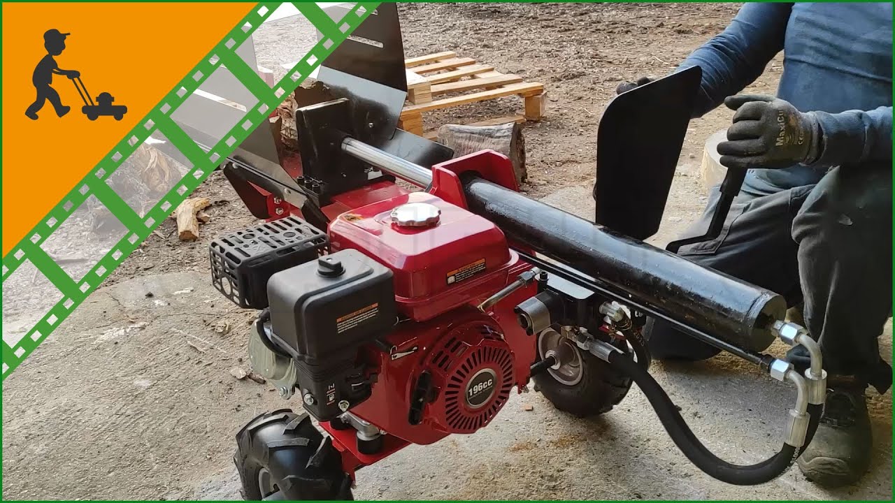Spaccalegna GeoTech LS12-50 HG orizzontale con motore a scoppio - 12 tonnellate