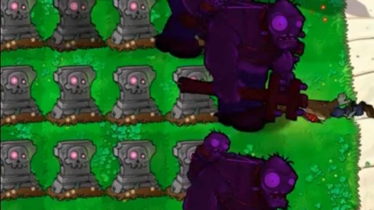 Zombies vs Zombies but Gargantuar (and gravestones) ONLY Challenge | Plants vs Zombies DLC Mod