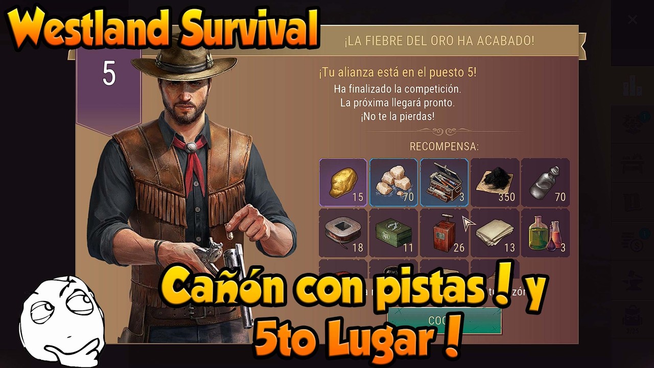 Westland Survival Cañón Con Pistas y 5to Lugar!