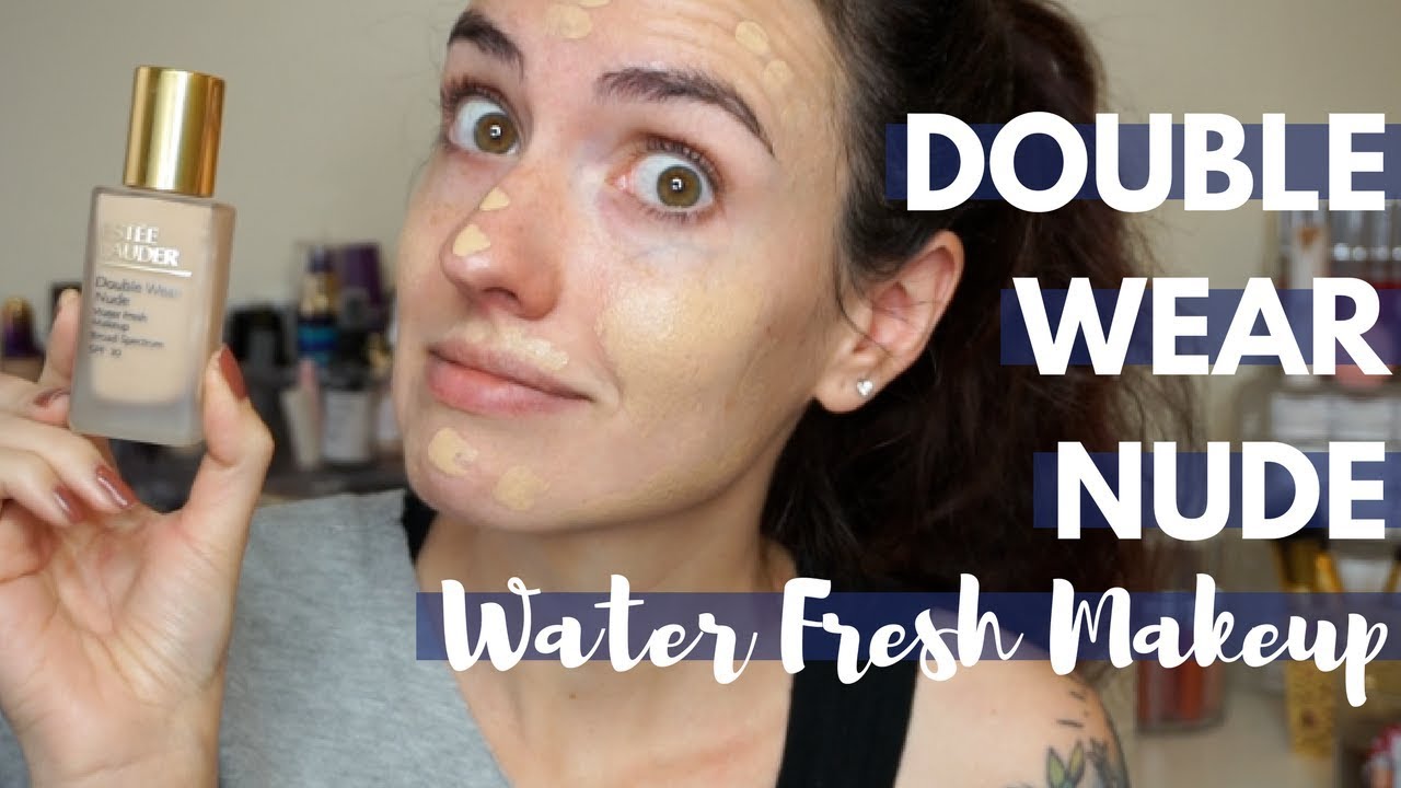 Estee Lauder Double Wear Nude Water Fresh Makeup | Dry Skin Demo + First Impression
