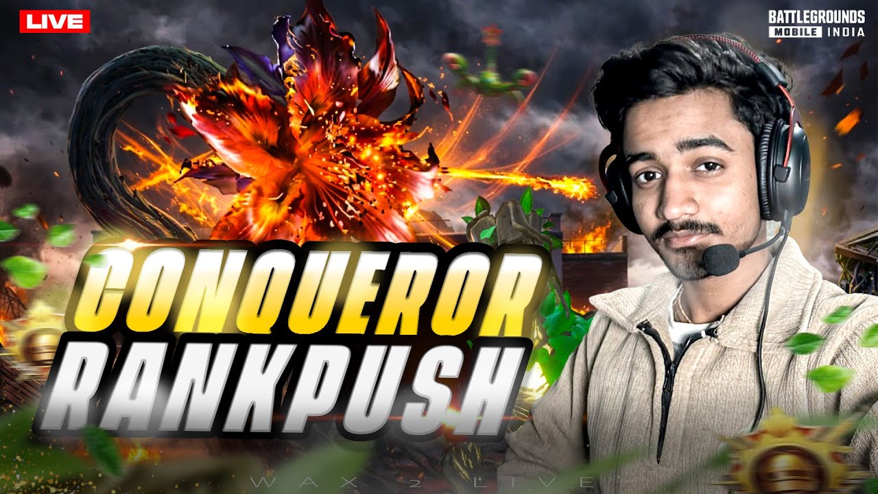 4.2 BOOM BAAM GAMPLAY CONQUEROR RANK PUSH I BGMI LIVE II🔥😳 ‪@Wax2Gaming‬