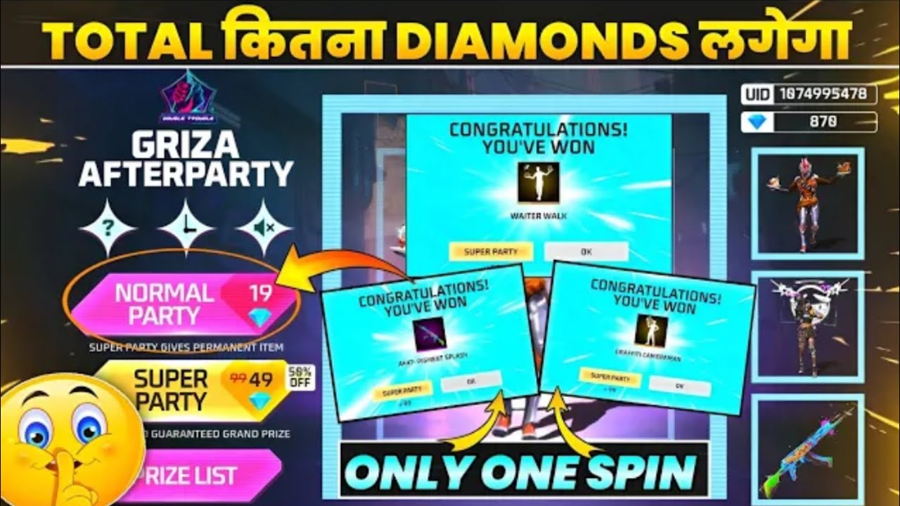 Griza After Party Event Free Fire | Graffiti Cameraman Emote Event Free Fire | Griza After Party |