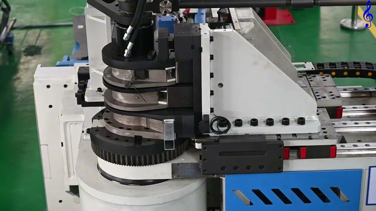 Tube bending machine—The car's frame makes continuous small-radius bends, leaving no gap for welding