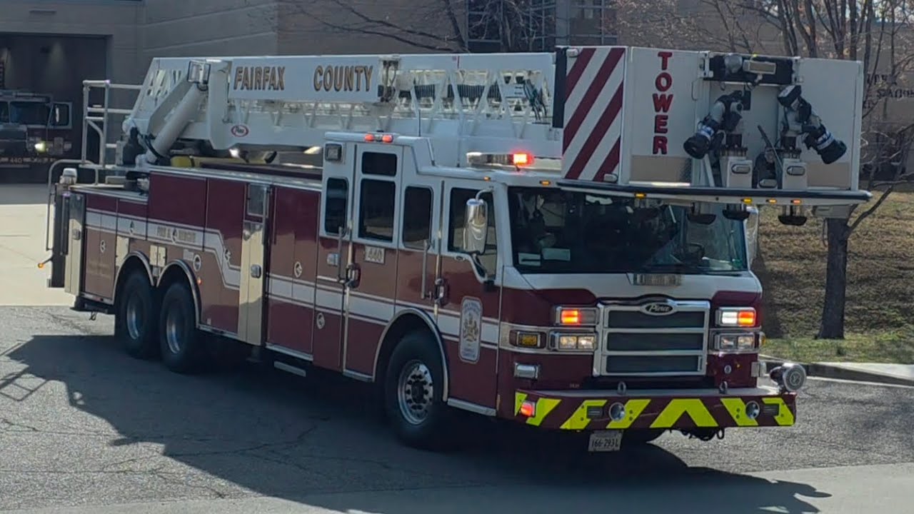Fairfax County Fire & Rescue Department Tower 440 (Reserve) Responding 3-10-2026