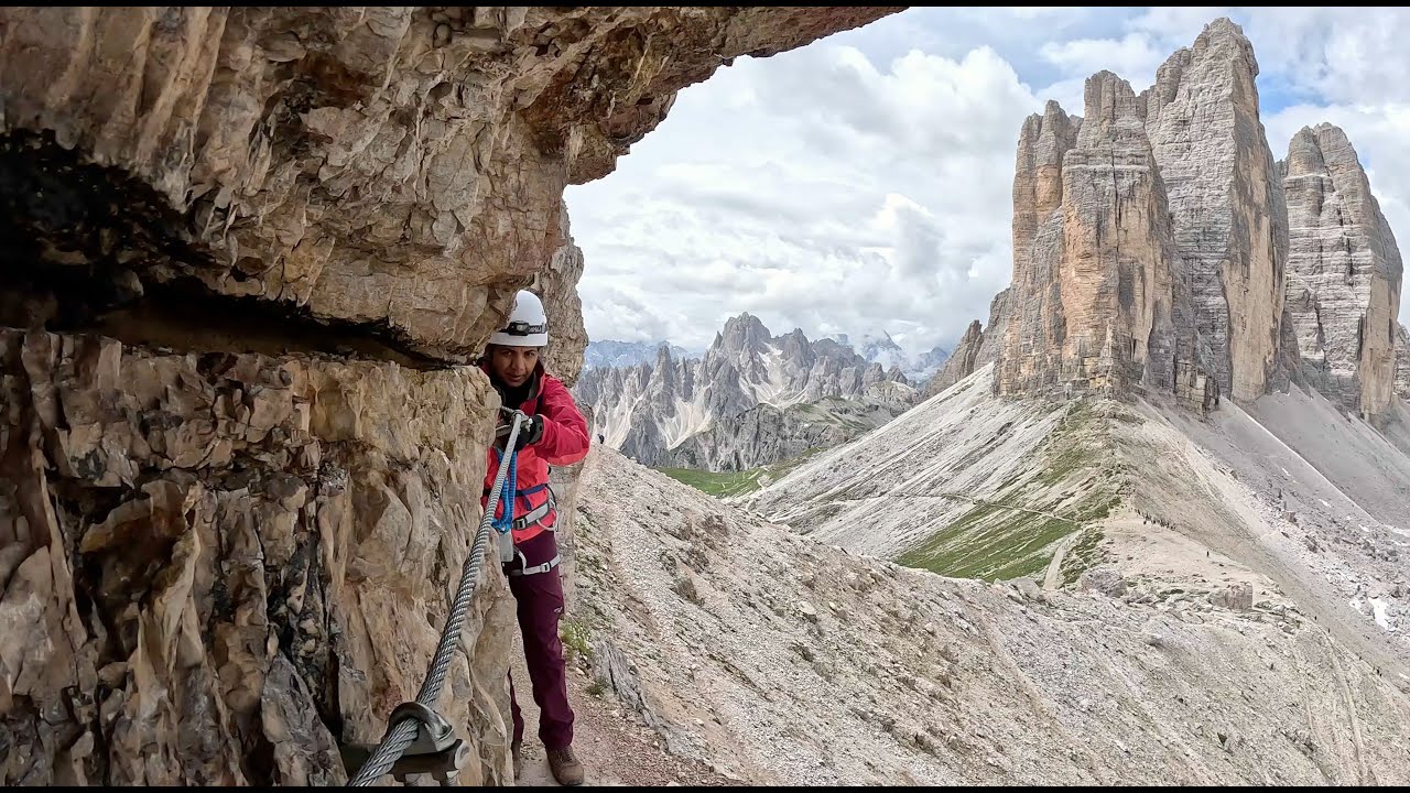 Iconic hike in the Dolomiti di Sesto: Via Ferrata De Luca Innerkofler - Mt. Paterno Paternkofel