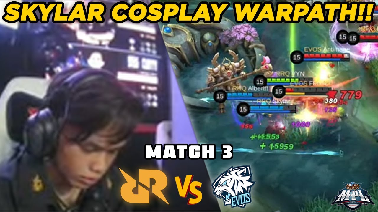 GAME SUPER TEGANG!! JUAL BELI SERANGANNYA KEREN PARAH COY!! - RRQ VS EVOS MATCH 3 MPL PLAYOFF