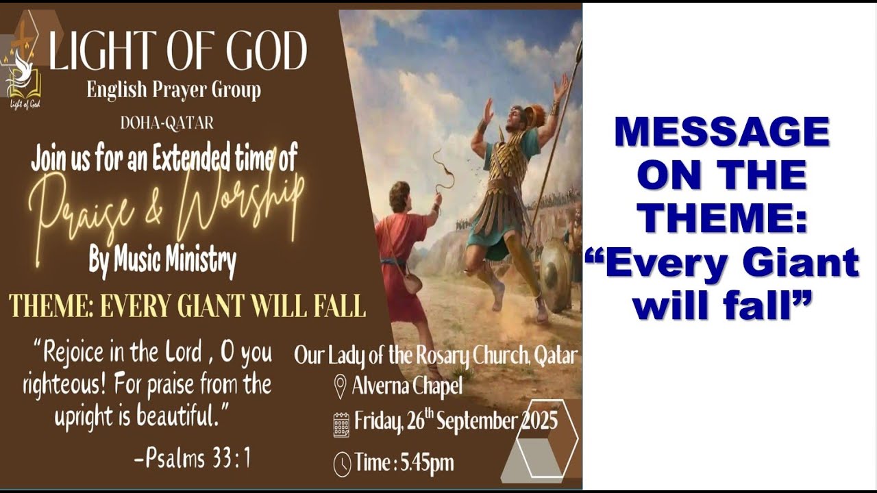 Extended Praise & Worship / Theme: Every Giant will fall / LOG-Doha, Qatar / 26th September 2025