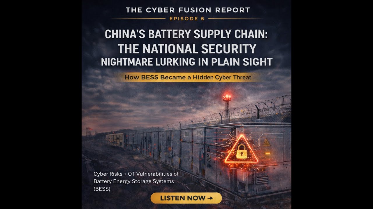 The Cyber Fusion Report - Episode 6 (Battery Energy Storage Systems)