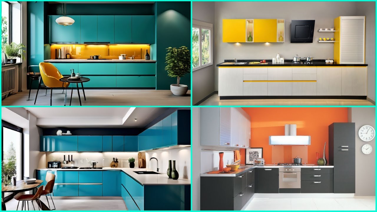 Modular Kitchen Designs 2024 Open Kitchen Cabinet Colours | Modern Home Kitchen Interior Design Idea
