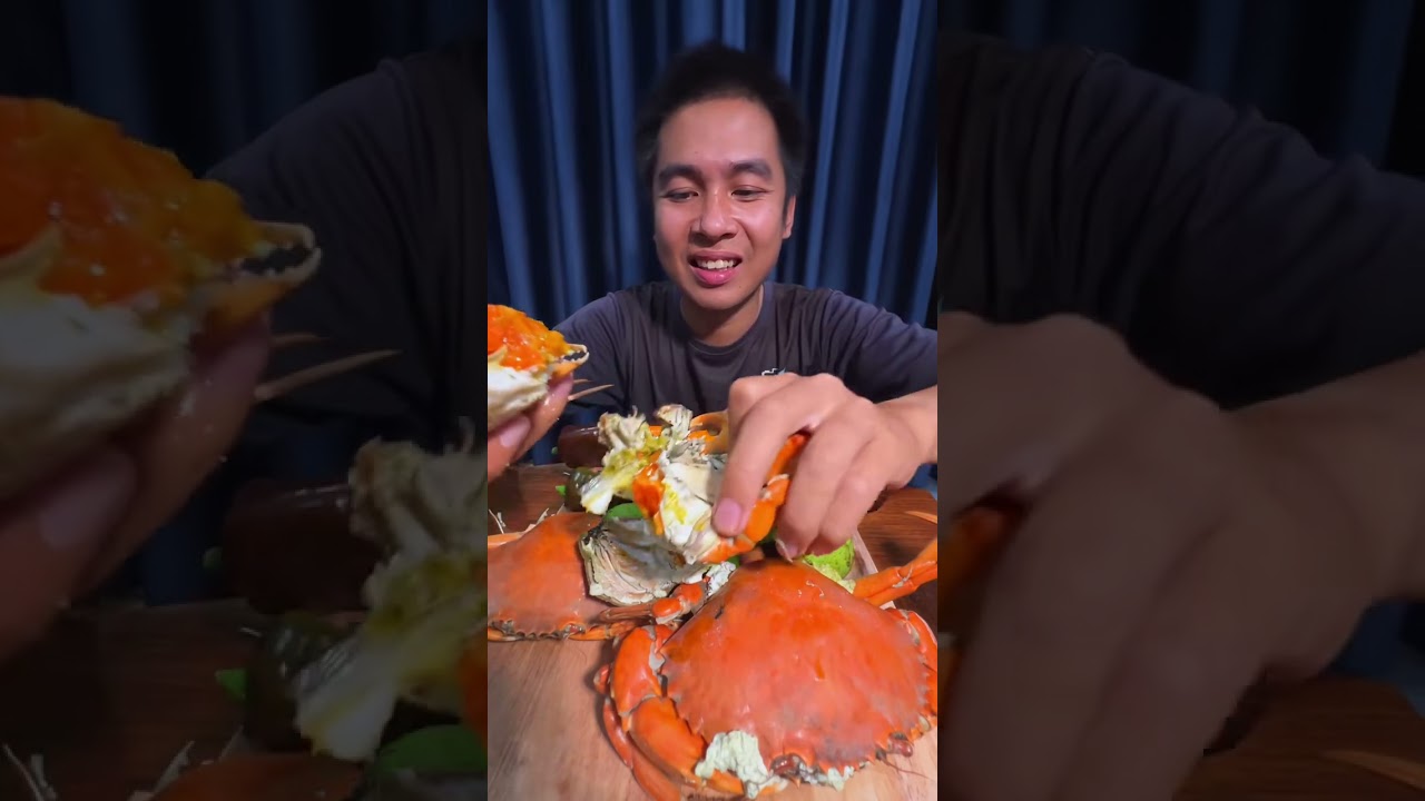 MUKBANG SEAFOOD KING CRAB || Mấy con cua đã thiệc á chớ #asmr #mukbang 
